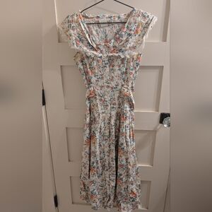 Vintage 80s Benson & Smith Women's Floral Dress